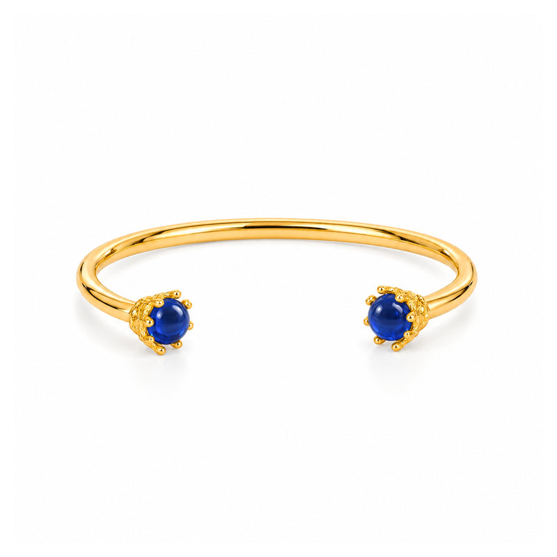 Pulsera Manel de Plata Bañada en Oro