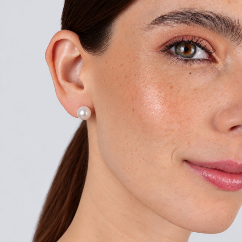 Earrings Pearl S Stud in 19.2Kt Gold