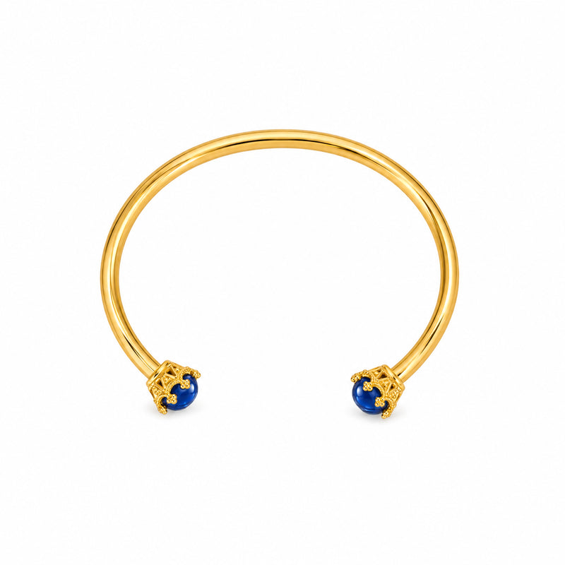 Pulsera Manel de Plata Bañada en Oro