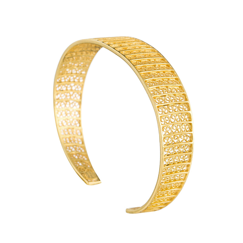 Bracelet Circles in Gold Plated Silver