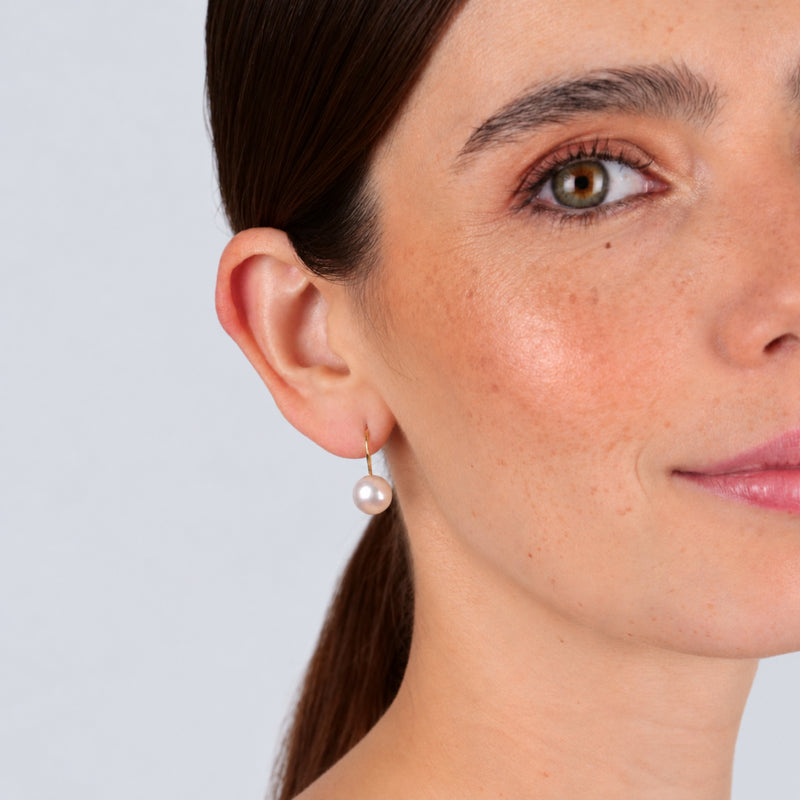 Earrings Pearl S in 19.2Kt Gold