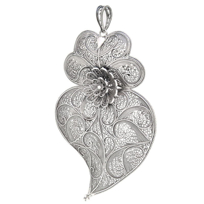 Necklace Heart of Viana XL in Silver