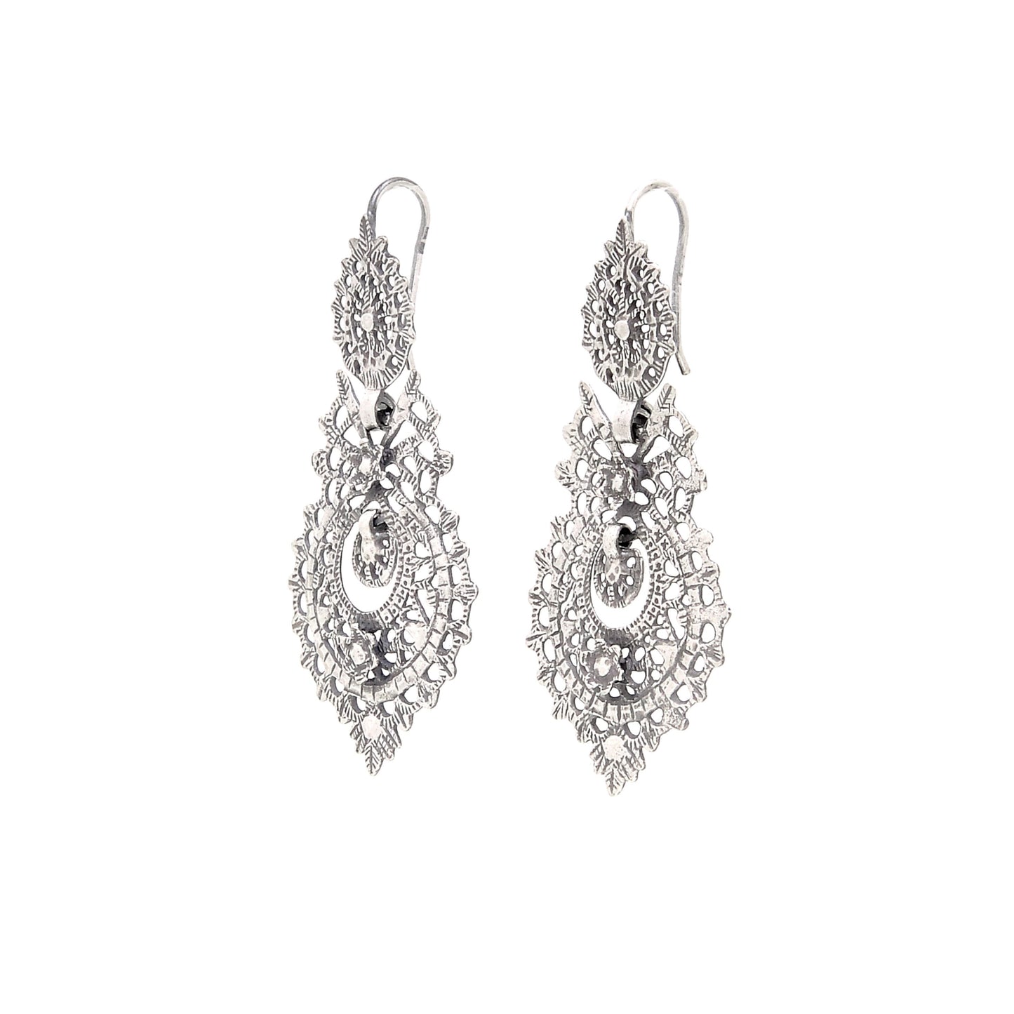 Queen Earrings M in Silver
