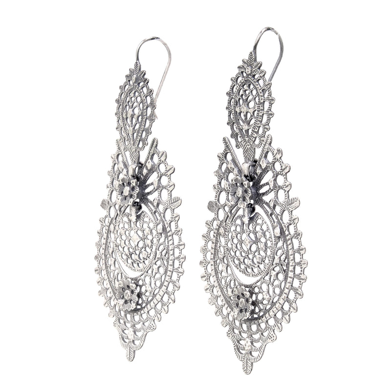 Queen Earrings XL in Silver