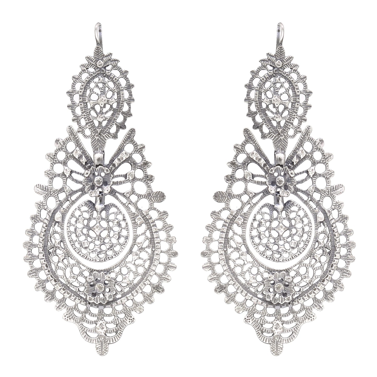 Queen Earrings XL in Silver