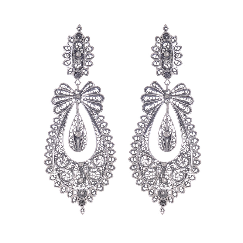 Earrings Princess Icon in Silver