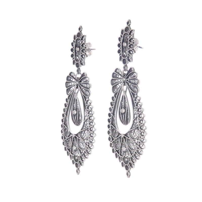 Earrings Princess Icon in Silver