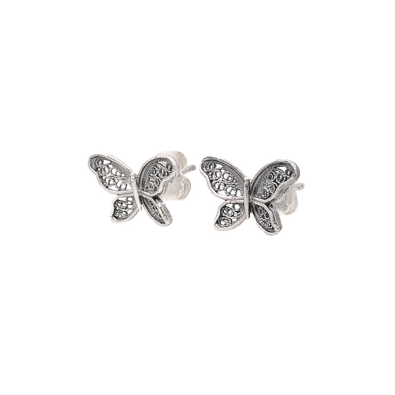 Earrings Butterfly in Silver