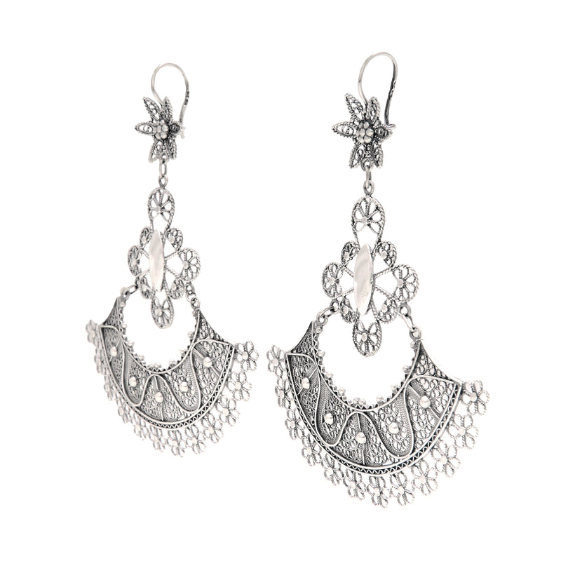 Earrings Skirt in Silver