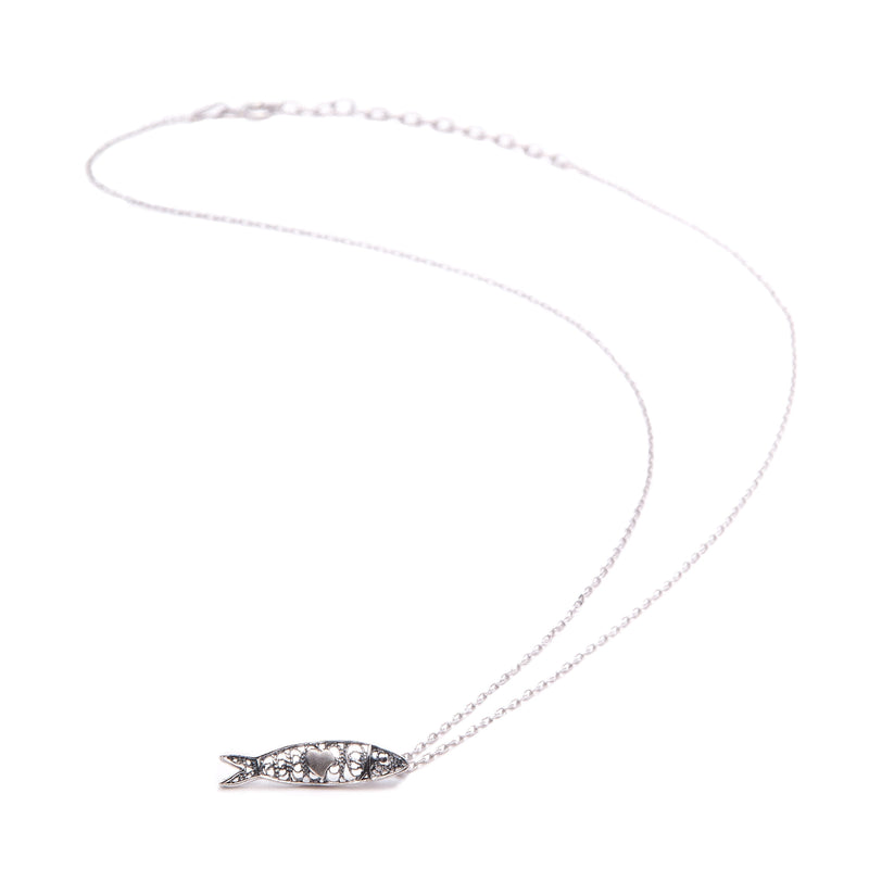 Necklace Sardine in Silver