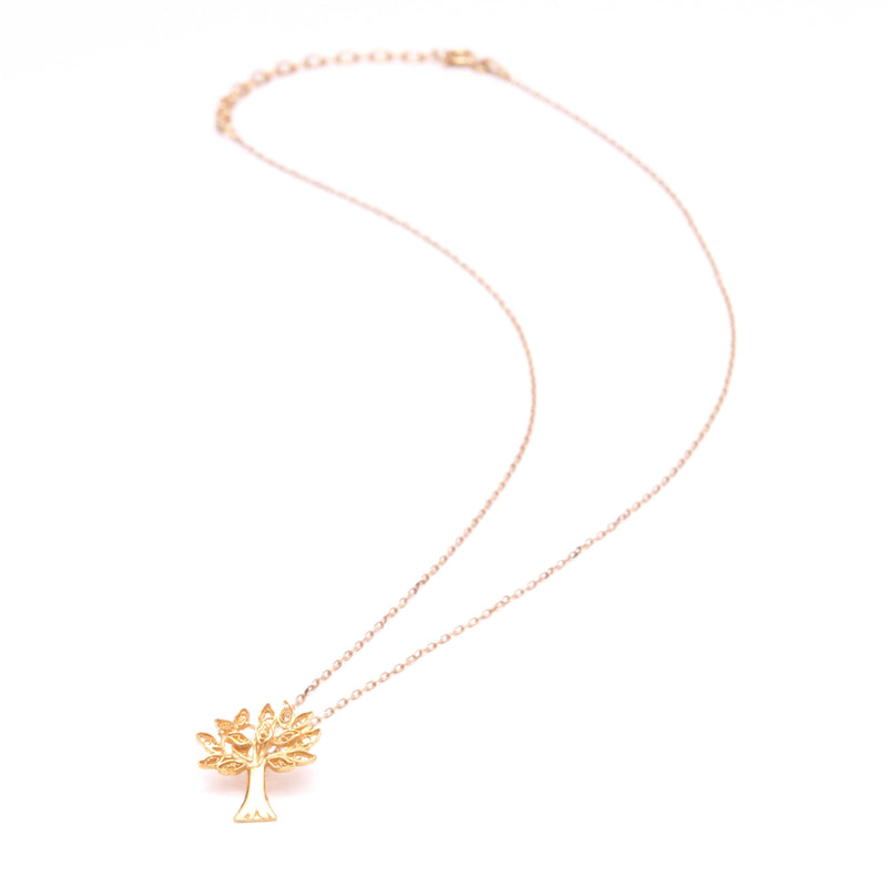 Necklace Cork Oak in Gold Plated Silver