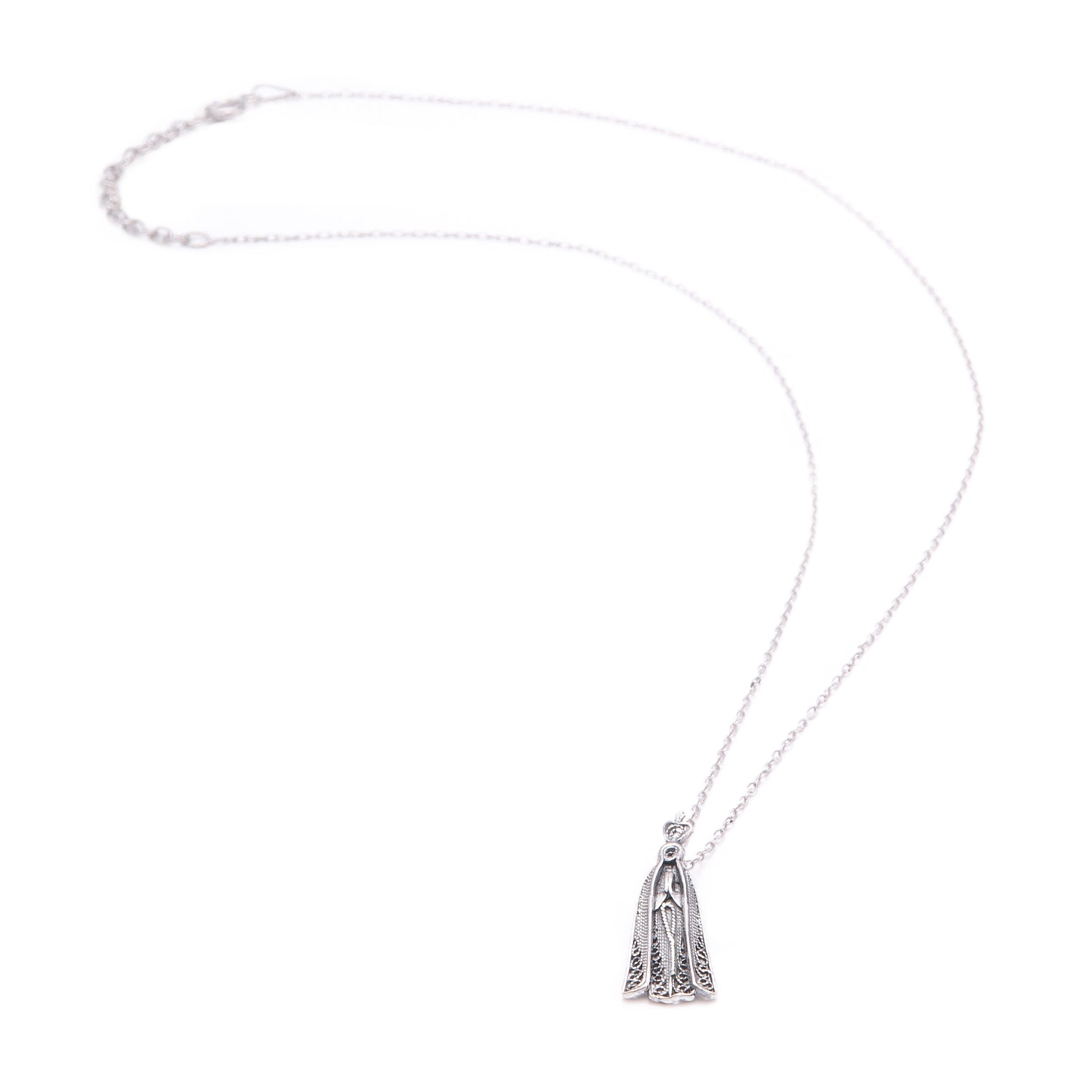 Necklace Our Lady of Fátima in Silver