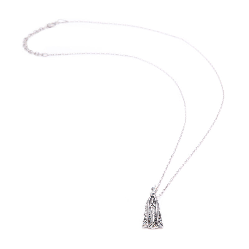 Necklace Our Lady of Fátima in Silver