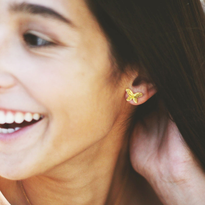 Earrings Butterfly in Silver