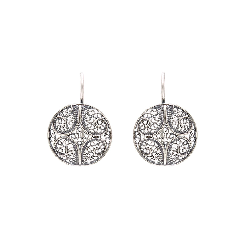 Earrings Circles in Silver