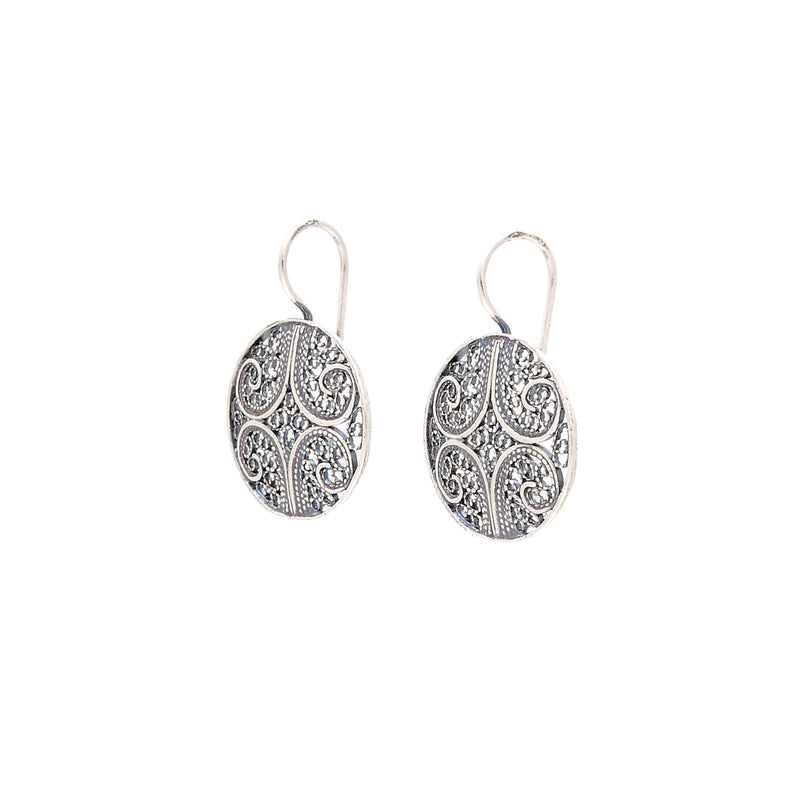 Earrings Circles in Silver