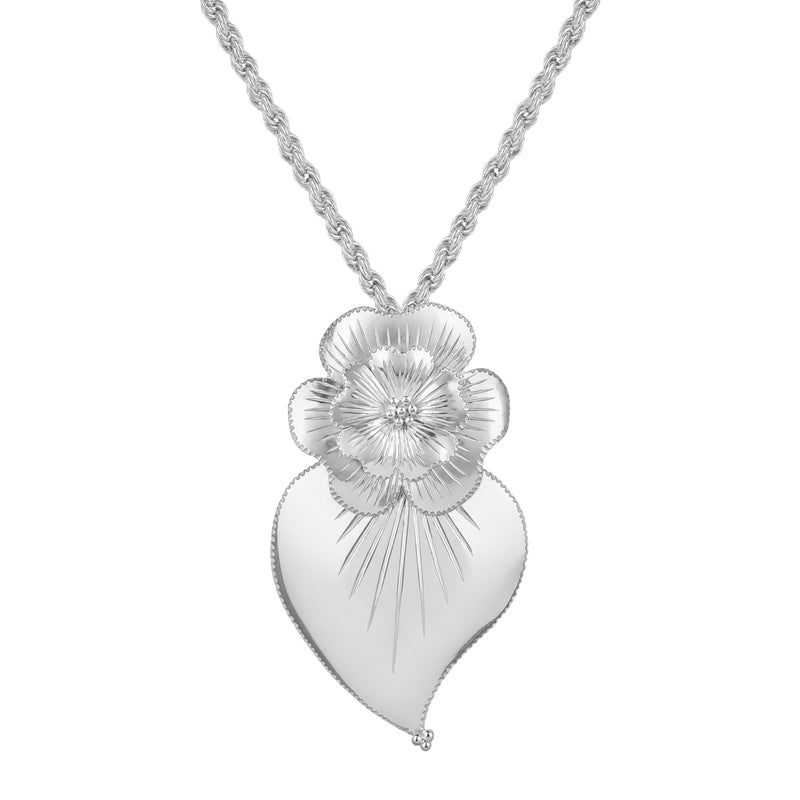 Collar Corazón de Amália de Plata
