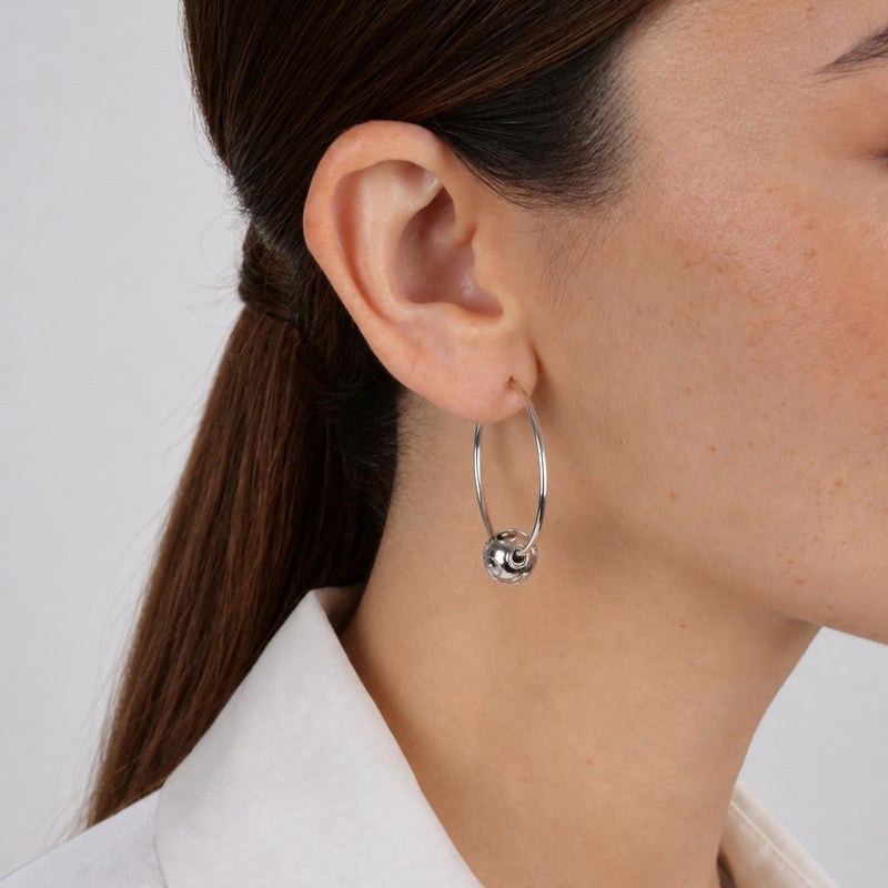 Earrings Hoops Viana’s Conta in Silver
