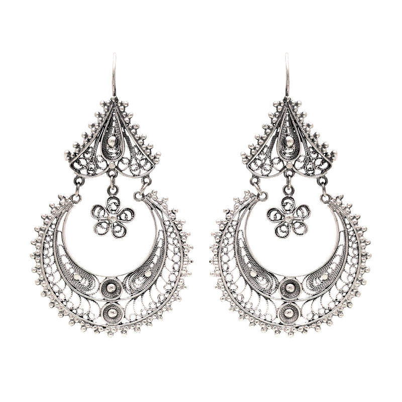 Earrings Arrecadas Ciclo in Silver