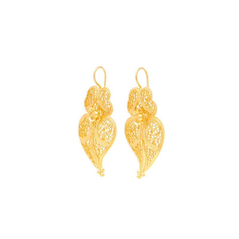 Earrings Heart of Viana M in 9Kt Gold