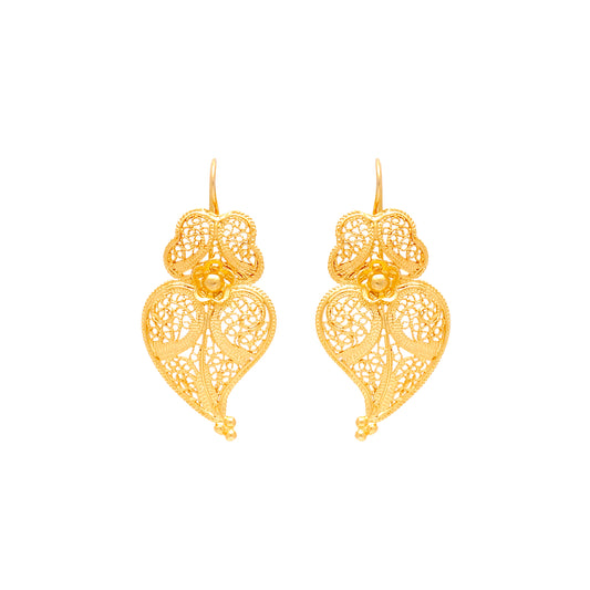 Earrings Heart of Viana M in 9Kt Gold