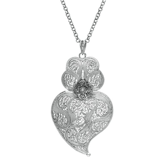 Necklace Heart of Viana 7,5 cm in Silver