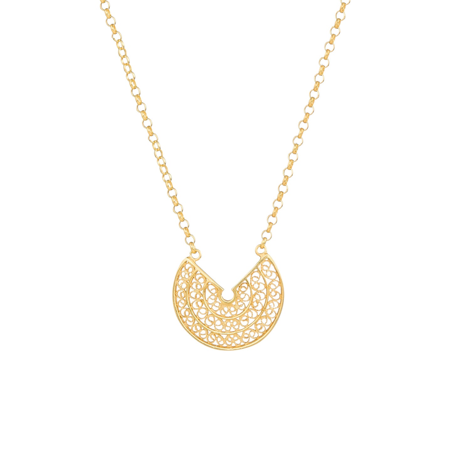 Set Circles in Gold Plated Silver