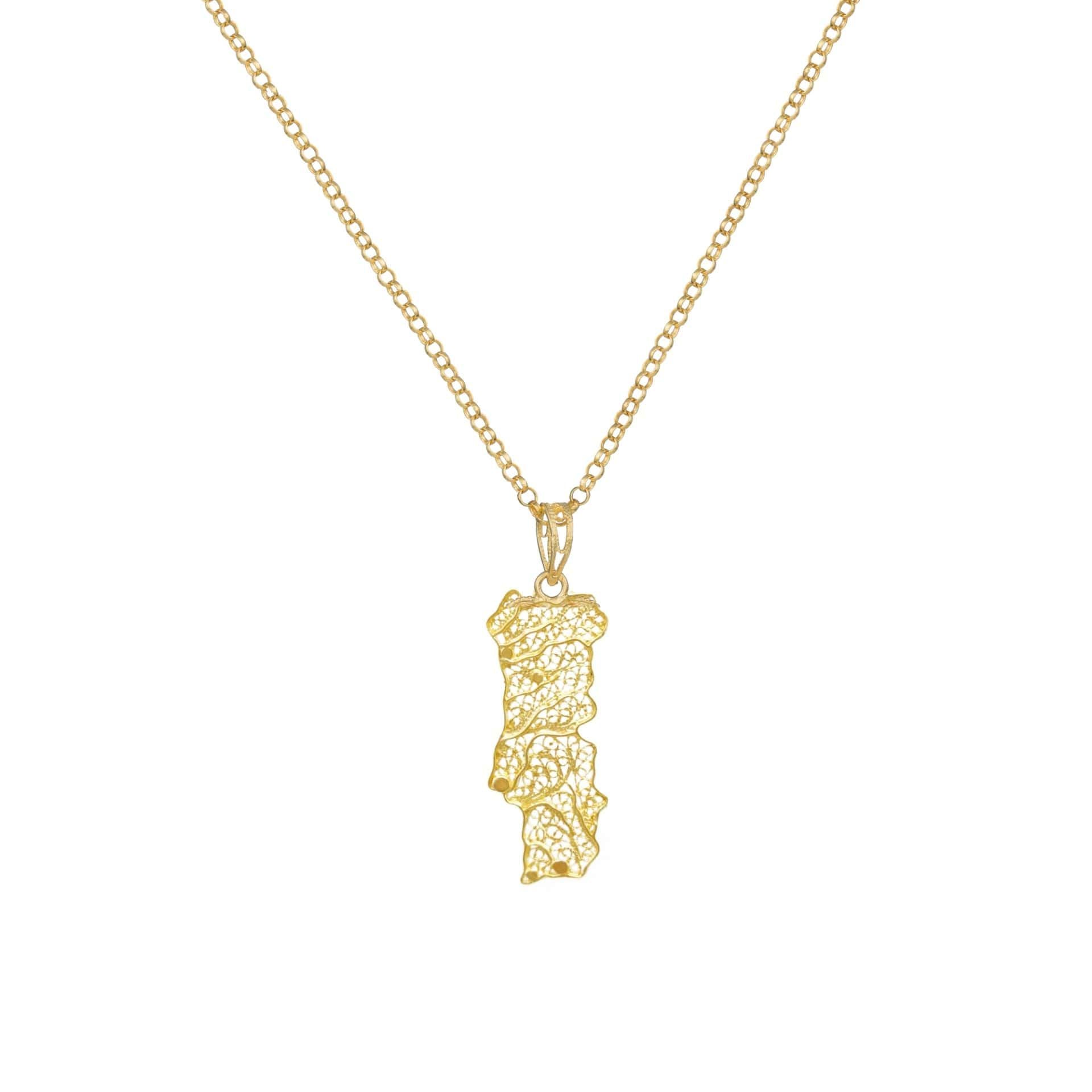 Necklace Portugal M in Gold Plated Silver