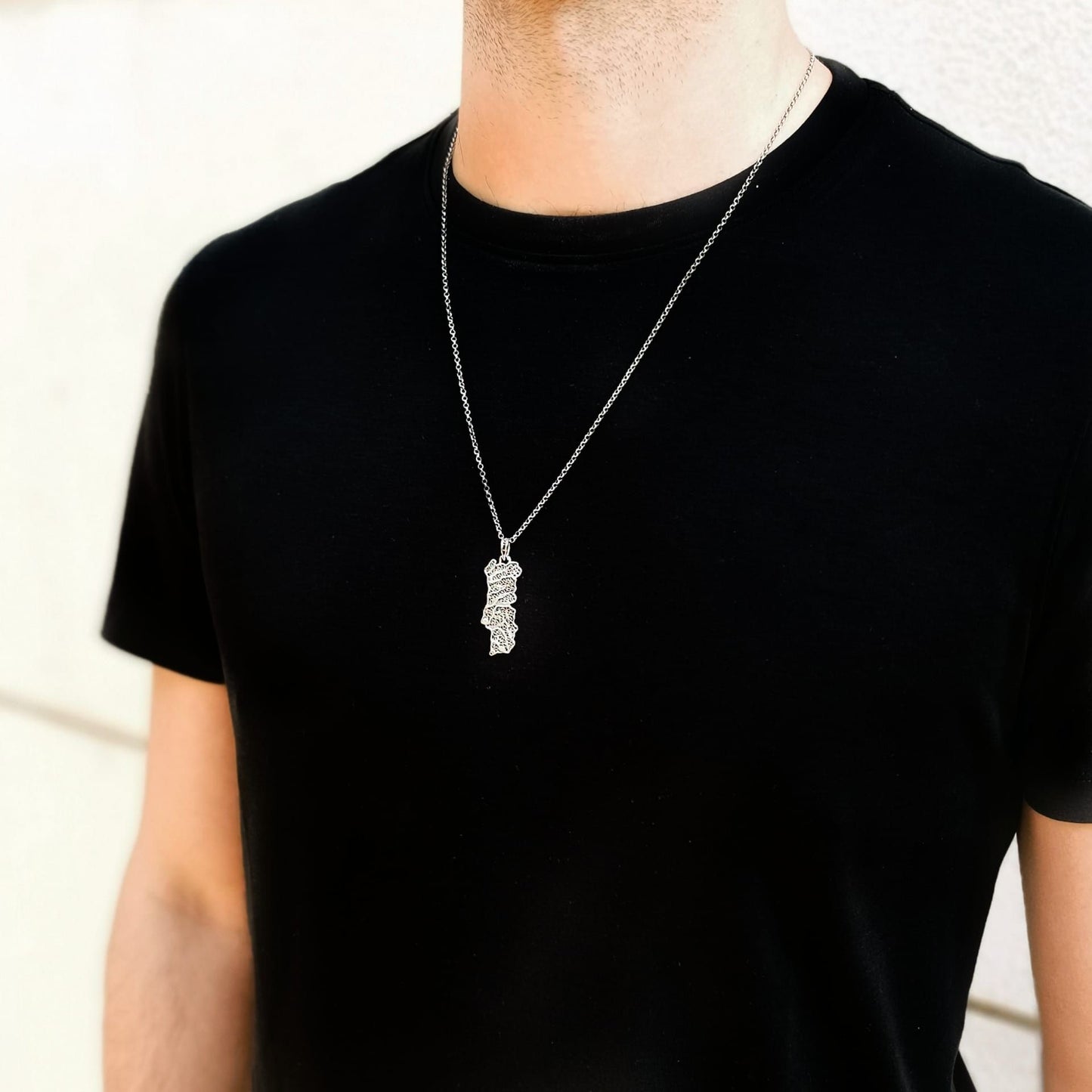 Necklace Portugal Long in Silver