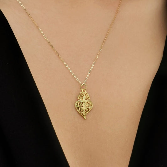 Necklace Heart of Viana XS in 9Kt Gold