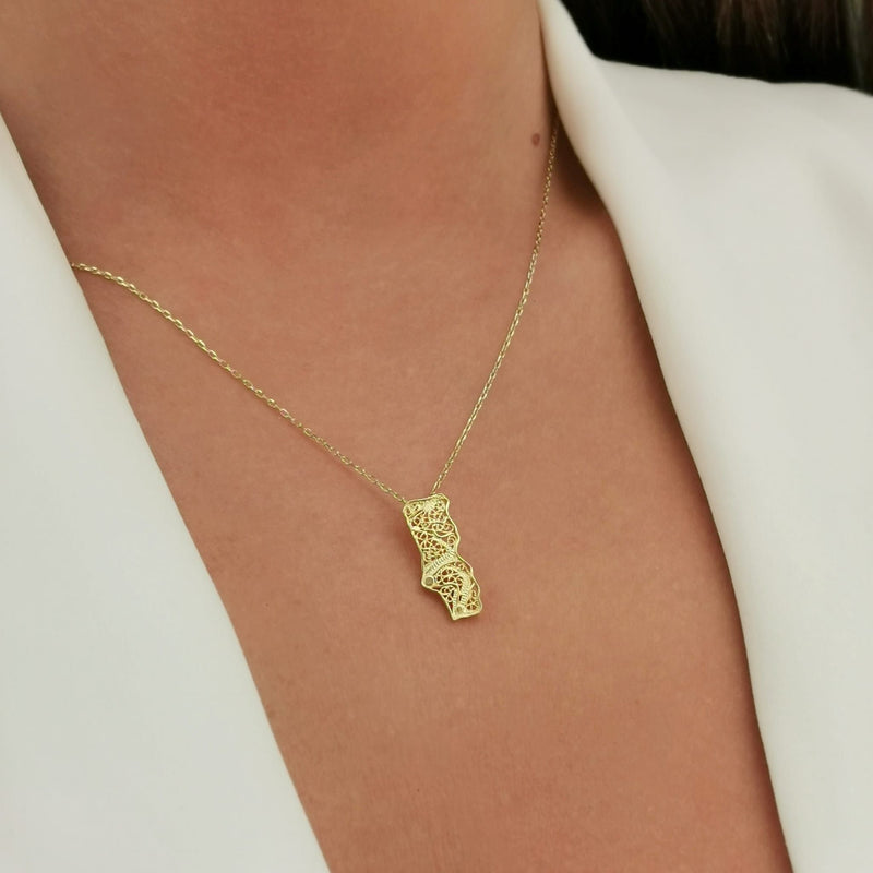 Necklace Portugal in Gold Plated Silver