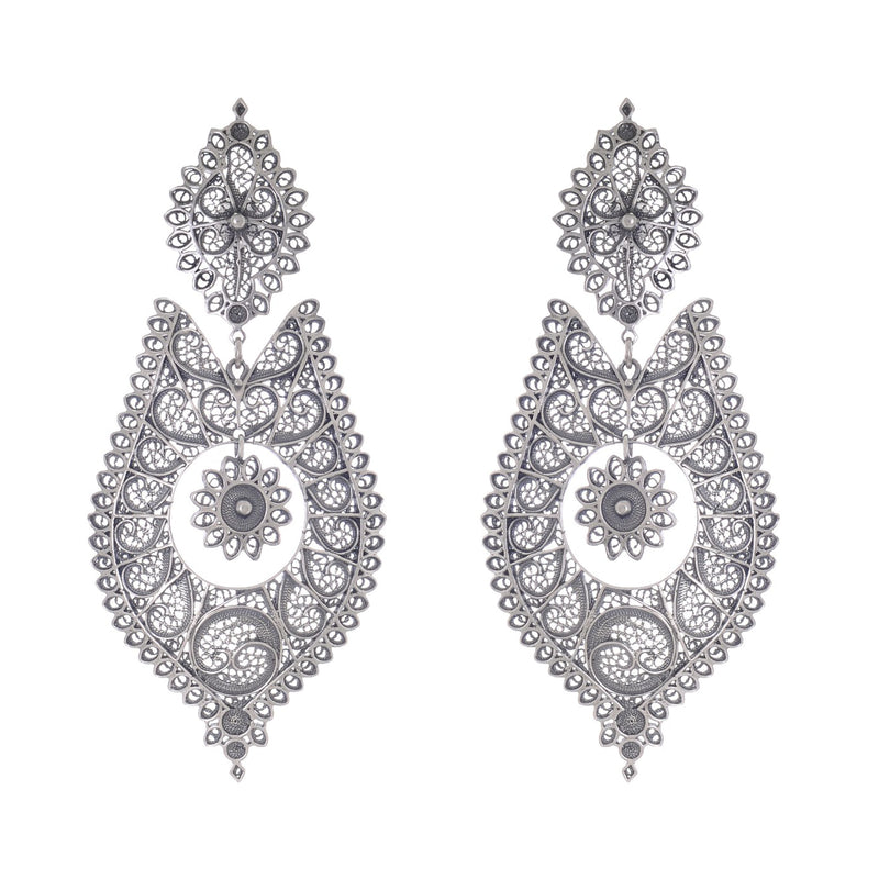 Queen Earrings Icone in Silver