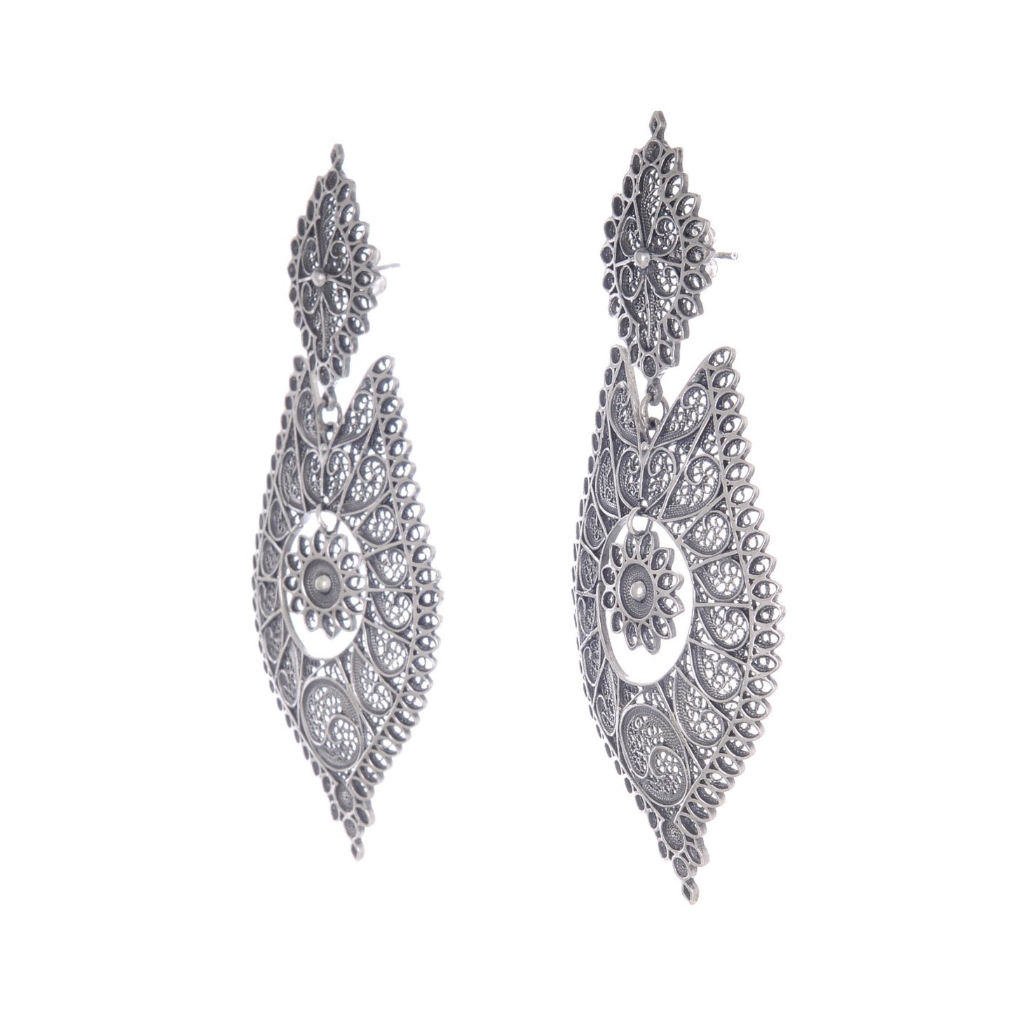 Queen Earrings Icone in Silver
