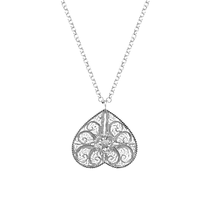 Necklace Butterfly Filigree in Silver