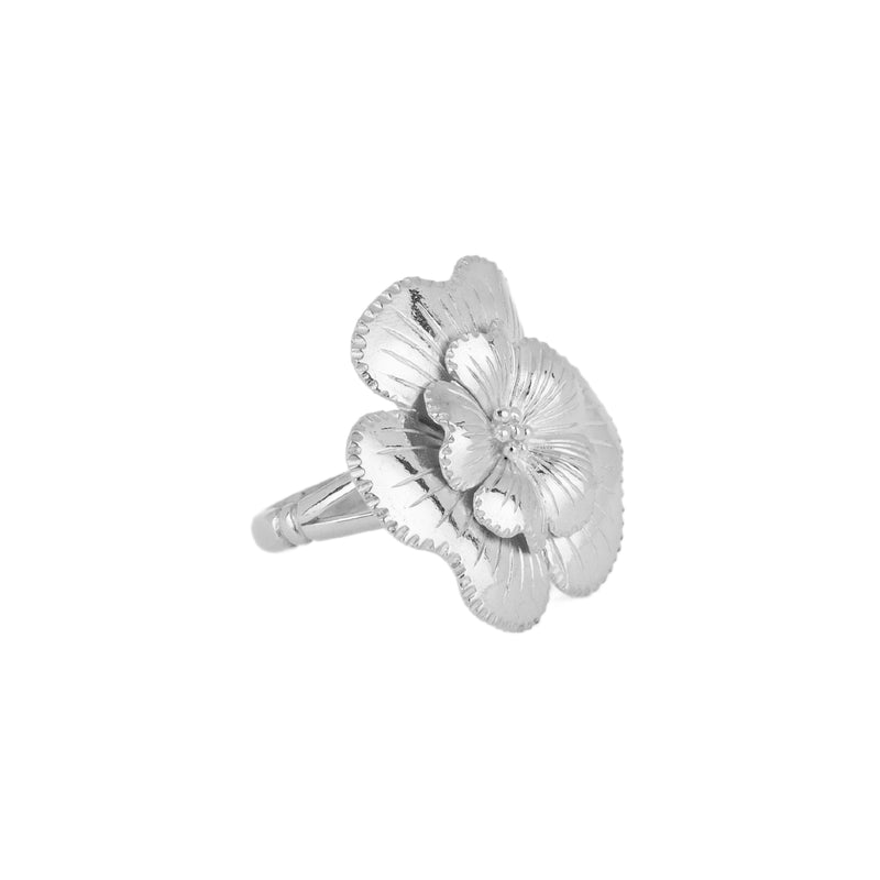 Bague La Fleur d'Amália s'En Va en Argent