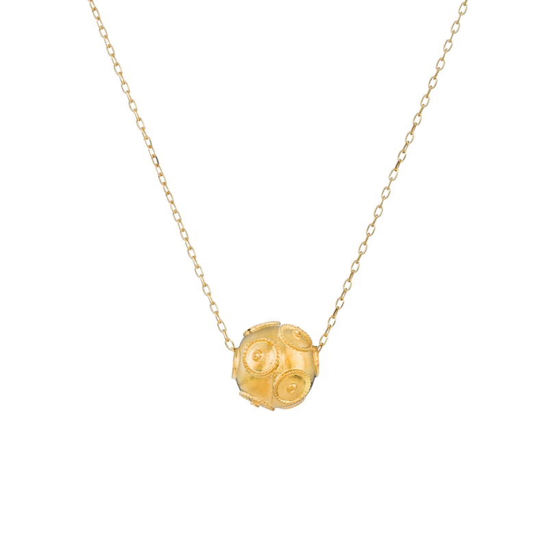 Necklace Viana's Conta in Gold Plated Silver - Portuguese Icons Collection