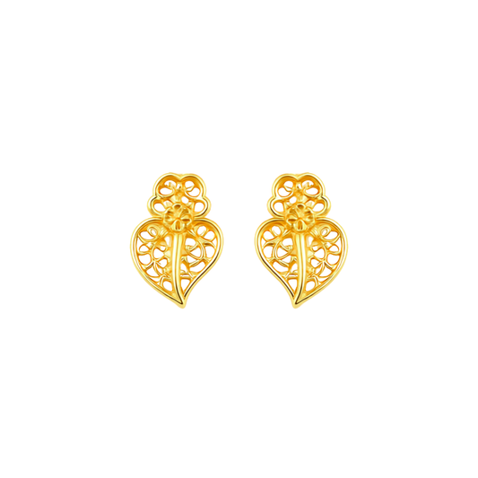 Earrings Heart of Viana XXS in 9Kt Gold