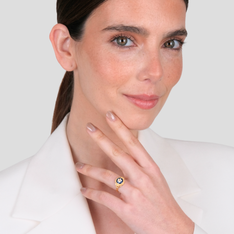 Anel Caramujo em Ouro 9Kt