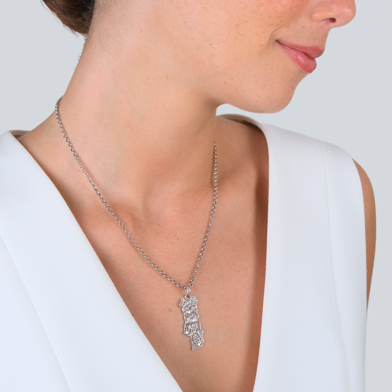 Necklace Portugal M in Silver