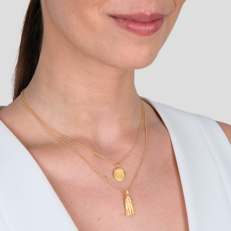 Conjunto Saudade III em Prata Dourada