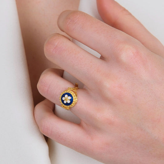 Ring Caramujo in Gold Plated Silver