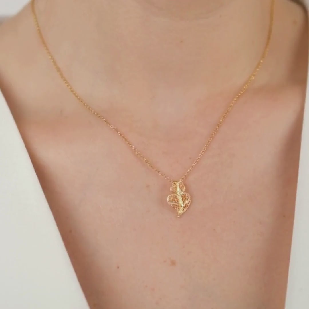 Necklace Heart of Viana in Gold Plated Silver