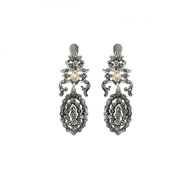 Earrings Royalty in Silver and Gold 