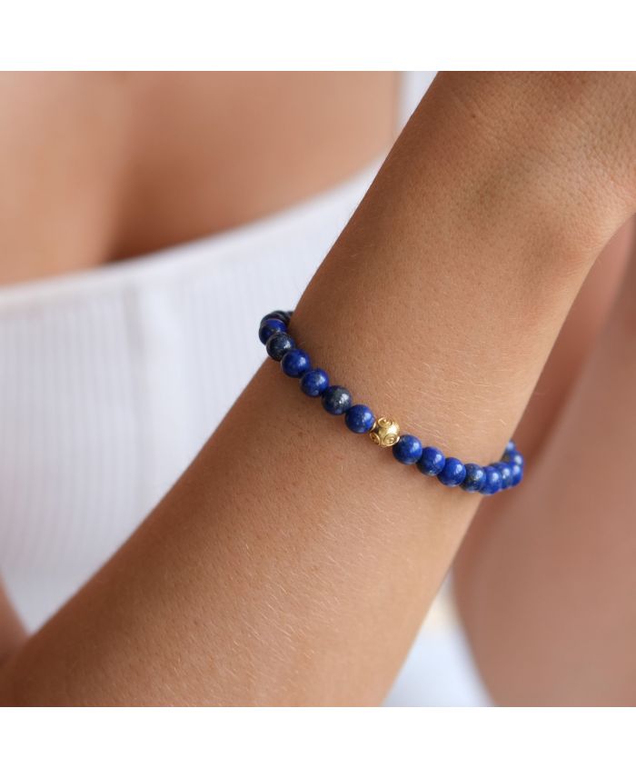 Lapis Lazuli & Pyrite Bracelet - Gemstone Therapy Institute