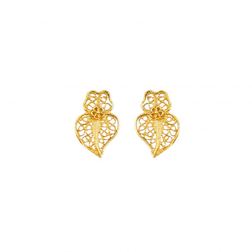 Earrings Heart Viana XXS in 9Kt Gold 