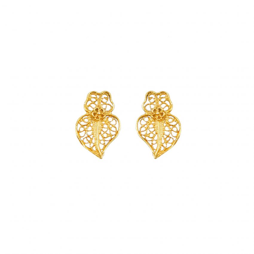 Earrings Heart of Viana XXS in 19,2Kt Gold 