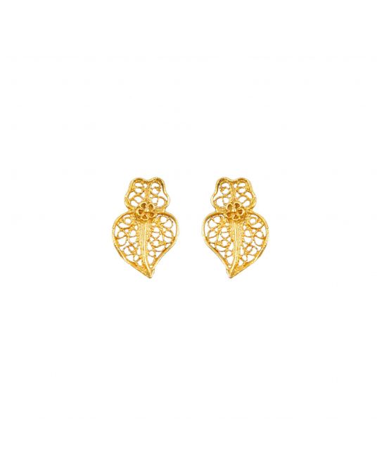 Earrings Heart of Viana XXS in 19,2Kt Gold 