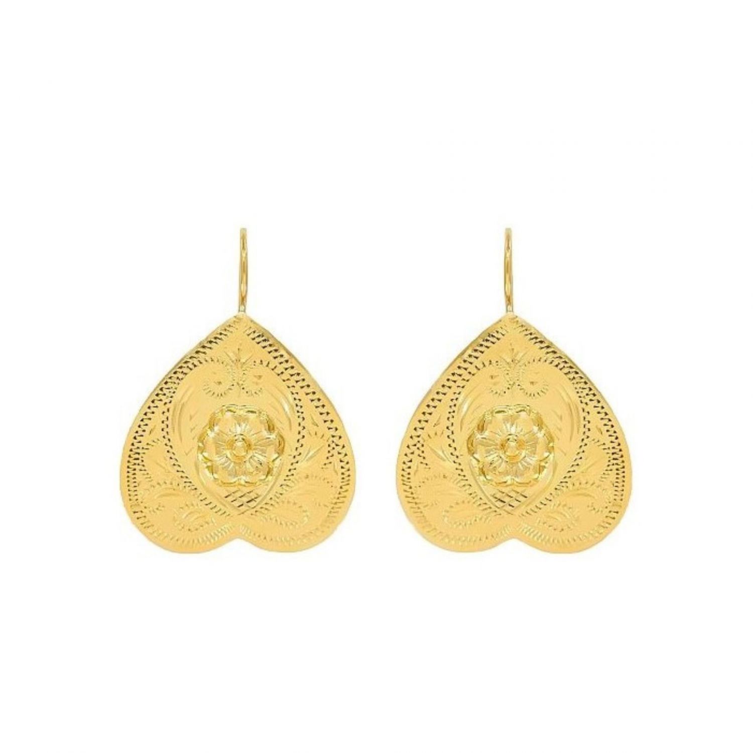 Earrings Rosa Amélia in Gold Plated Silver 