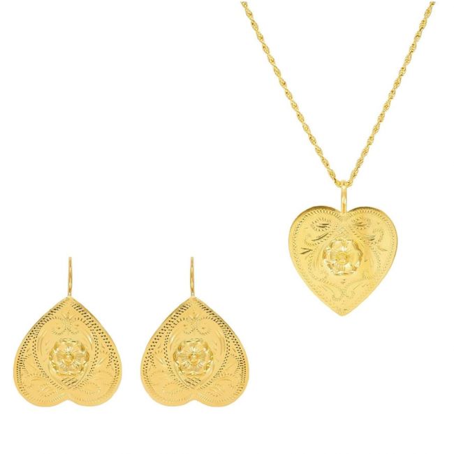 Set Rosa Amélia in Gold Plated Silver 