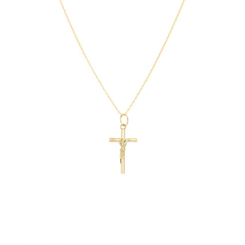 Necklace Crucifix in 19,2Kt Gold 